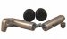 50-0131  Woodcraft Frame Sliders - Kawasaki EX250 '08-12 Frame Slider Under Bodywork Kit Assembly(Black Plastic Pucks Included)