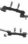 12-1407  WoodCraft - Clipon Adapter Plate 1 inch Riser Set w/Standard Black Bars Yamaha FZ07 '15-18/ MT-07  2018-2020