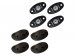 Rigid Industries LED Light Bar -  A SERIES PRO  ROCK LIGHT KIT   (LED - 4 BLUE) SURFACE MOUNT   400233