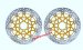 Brembo 320mm Supersport HPK Brake Rotors w/ Gold Carrier (set of 2) for BMW S1000R/RR w/ HP4 Wheels, 208973754 (FREE EXPRESS SHIPPING)