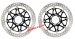 Brembo 320mm T-Drive Brake Rotors w/ Black Carrier - Honda CBR1000RR/ABS/SP, 208.A985.64 (FREE EXPRESS SHIPPING)